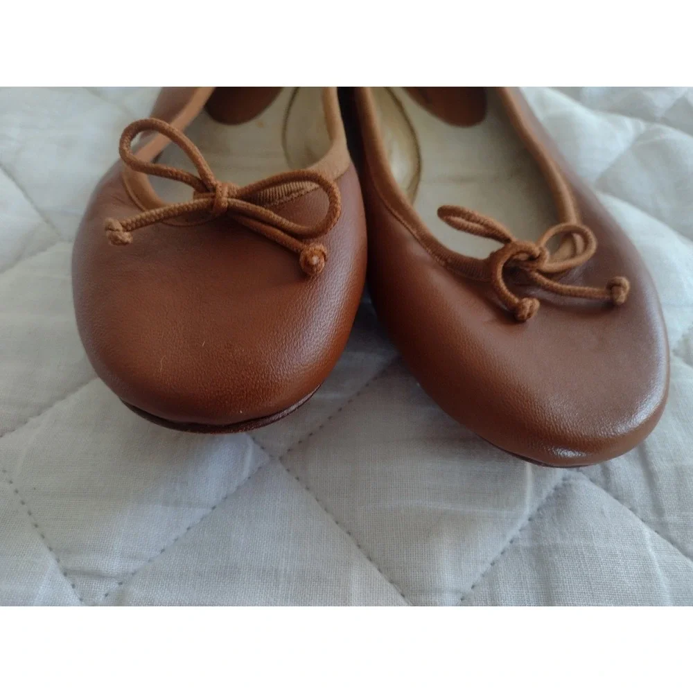 Bagllerina Travel Foldable Shoes BALLERINA Leather Ballet Flats Size 36 Paris